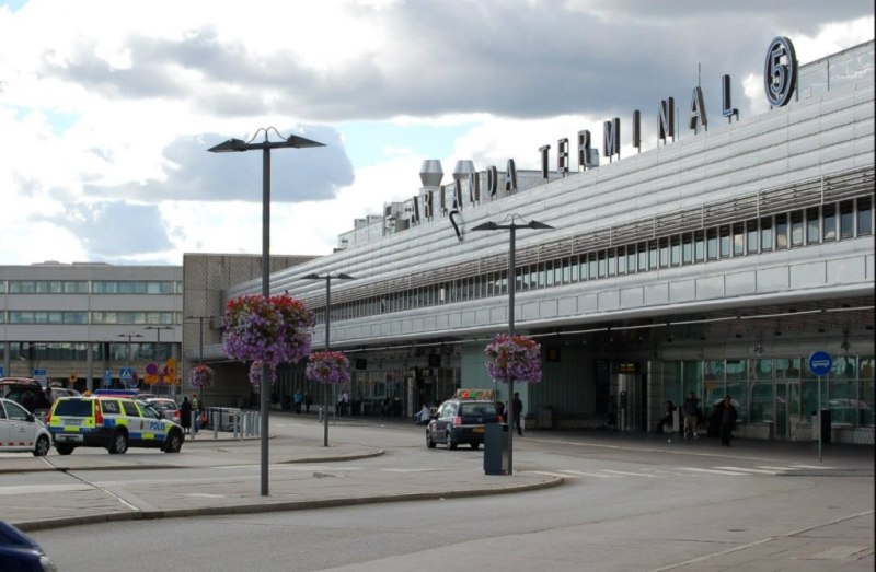 The Stockholm airport The Stockholm airport
