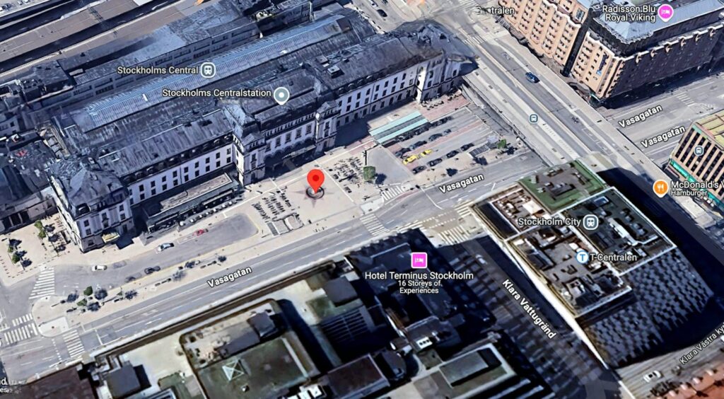 Meeting Point for City Tour Stockholm